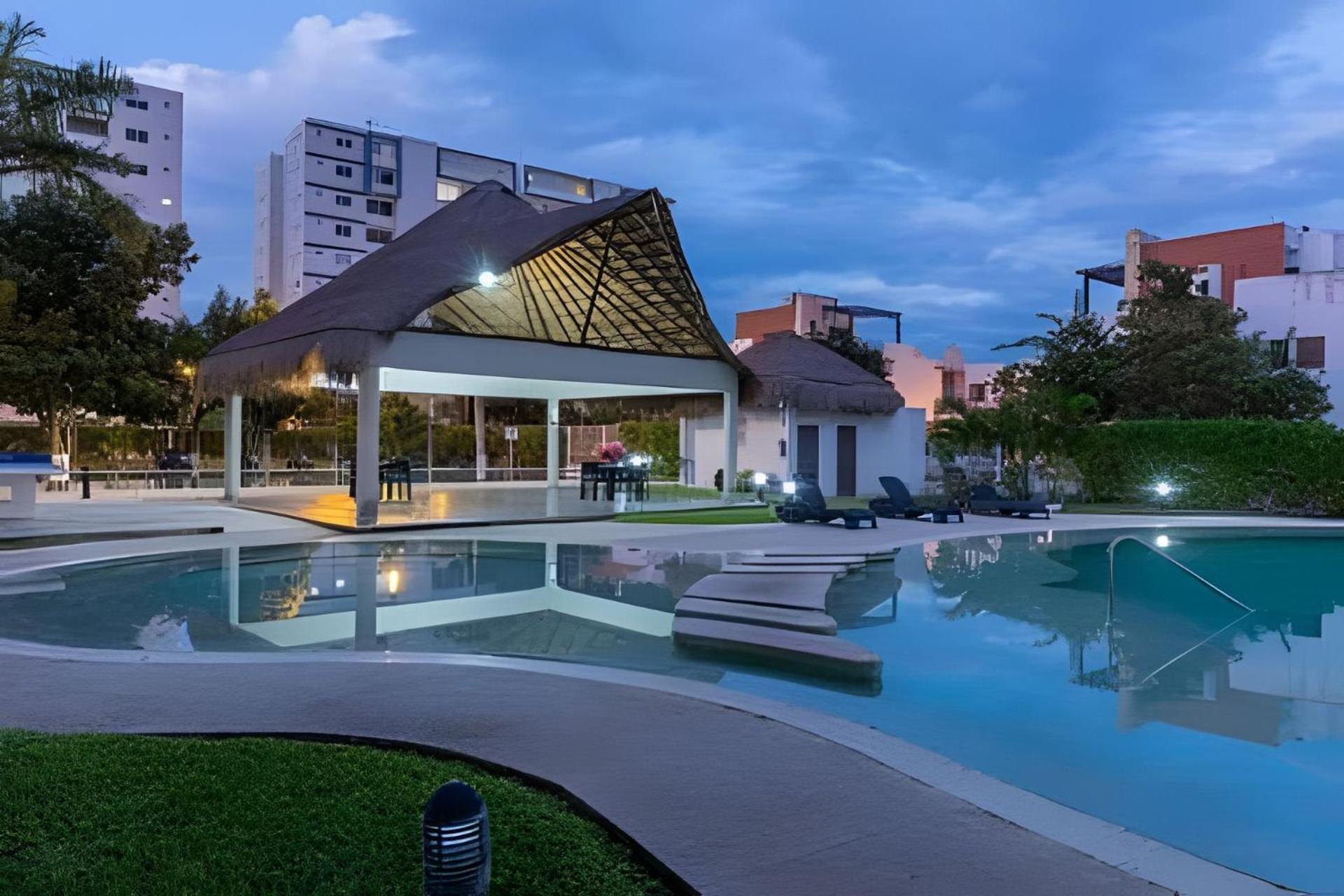Exclusive Building 6 People 3 Cable Televisions 2 Swimming Pools Balcony, Villa Cancun Bagian luar foto